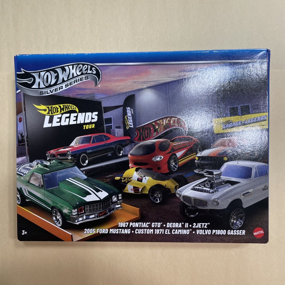 2025 Hot Wheels Silver Series Legends Tour 6 Car Box Set